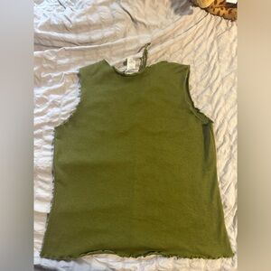 Green tank top